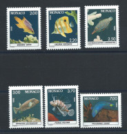 Monaco N°1615/20** (MNH) 1988 - Faune "Poissons" - Ongebruikt