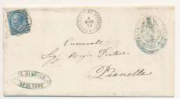 1878 CASTELLAMMARE ADRIATICO DOPPIO CERCHIO + NUMERALE A SBARRE DA SPOLTORE - Storia Postale