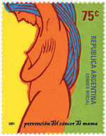 78436 MNH ARGENTINA 2001 PREVENCION DEL CANCER DE MAMA - Nuevos