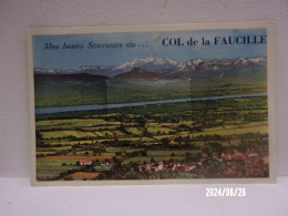 COL DE LA FAUCILLE GEX (AIN)  MES BEAUX SOUVENIRS DU ....CARTE A SYSTEME 10 VUES - Gex