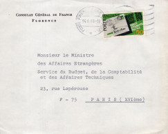 Italia (1968) - 50 Lire "Codice Avviamento Postale" Su Busta Per La Francia In Tariffa Ridotta - 1961-70: Marcofilie