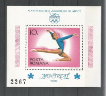 Romania 1976 Ol. Games Montreal S/S Y.T. BF 126 ** - Blocchi & Foglietti
