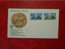 Lettre Espagne 1966 MADRID FDC EUROPA VII CONFERENCIA EUROPEA ADMINISTRACIONES POSTALES - Andere & Zonder Classificatie