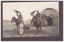 Russian Types Falcon Hunting Censor Feldpost 1916 Photopostcard - Russia