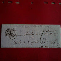 LETTRE CHARMES POUR PARIS 1844 FAMILLE BOULAY DE LA MEURTHE - 1801-1848: Précurseurs XIX