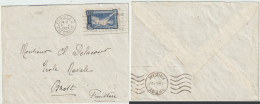 1924 N°186 JO Paris Sur Enveloppe Oblitéré En 1937 Mais Démonétisé En Décembre 1924 Et Non Taxé (lot 852) - Used Stamps