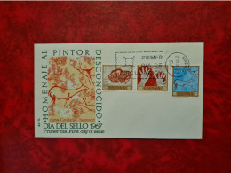 Lettre Espagne 1967 MADRID FDC DIA DEL SELLO HOMENAJE AL PINTOR DESCONOCIDO - Otros & Sin Clasificación