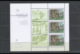 Portugal Azores Madeira 1982 "Europa CEPT Historical Events" Condition MNH OG Mundifil #1569-1571 (3 Minisheets) - Nuovi