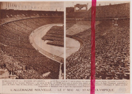 Berlin - Stade Olympique Le 1° Mai - Orig. Knipsel Coupure Tijdschrift Magazine -1937 - Ohne Zuordnung