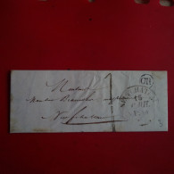 LETTRE NEUFCHATEAU CACHET OR 1840 - 1801-1848: Vorläufer XIX