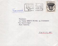 Italia (1968) - 50 Lire "Campanella" Su Busta Per La Francia In Tariffa Ridotta - 1961-70: Marcophilia