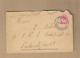 Los Vom 07.05 Briefumschlag Aus Tsumeb Nach Lüderitzbucht 1919 - Afrique Du Sud-Ouest (1923-1990)