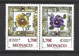 Timbre De Monaco Neuf ** N 2575 / 2576  Vendu Au Prix De La Poste - Neufs