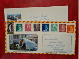 Lettre Espagne 1SOUVENIR DE PLAYA DEL INGLES POUR ETTELBRUCK LUXEMBOURG - Other & Unclassified