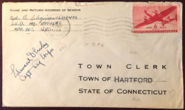 Etats-Unis, Divers Sur Enveloppe A.P.O. 882 Du 24.5.1944 Pour Hartford, CONN. - (B2746) - Marcofilie