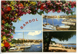 CPSM 10.5 X 15  Var BANDOL  Souvenir  Port  Plages - Bandol