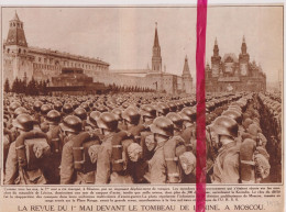 Moscou - Défilé 1° Mai - Orig. Knipsel Coupure Tijdschrift Magazine - 1937 - Non Classificati