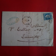 LETTRE ST DIE POUR LUNEVILLE 1872 - Andere & Zonder Classificatie