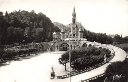 FRANCE - Lourdes - Vue Sur La Basilique Et L'esplanade - Carte Postale - Lourdes