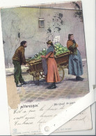 75 Paris, Petits Métiers Pittoresque Couleurs, Kunzli Avant 1904,  Marchand De Quatre Saisons,  D3839 - Artesanos De Páris