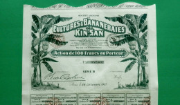 T-CFR Culture & Bananeraies Du KIN-SAN 1927 Guinée - Landwirtschaft