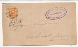 1888 PALERMO SUCC N 3 FERROVIA CANNOCCHIALE A SBARRE 4143 - Marcophilie