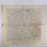 Carta Geografica, Cartina Mappa Militare Carmagnola Torino Piemonte F68 Della Carta D'Italia Scala 1:100.000 - Cartes Géographiques