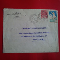 LETTRE SAULXURES SUR MOSELOTTE POUR NANCY - Storia Postale