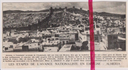 Almeria - Ville En Guerre Civile - Orig. Knipsel Coupure Tijdschrift Magazine - 1937 - Ohne Zuordnung