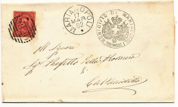 1882 MARIANOPOLI CERCHIO GRANDE + NUMERALE A SBARRE - Storia Postale