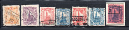 Deutschland/Privatpost,  Straßburg, Kleines Los Mit 7 Unterschiedl. Briefmarken, Alle Gestempelt (19941E) - Postes Privées & Locales