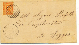 1881 VOLTURINO CERCHIO GRANDE + NUMERALE A SBARRE - Poststempel