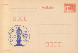 DDR PP 19 II, Ungebraucht, 750 Jahre Perleberg, 1989 - Cartoline Private - Nuovi