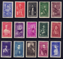 Monaco // 1942 // Princes Et Princesses De Monaco 17 Timbres Neufs** MNH  No. Y&T 234-248 - Nuevos