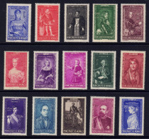 Monaco // 1942 // Princes Et Princesses De Monaco 17 Timbres Neufs** MNH  No. Y&T 234-248 - Ungebraucht