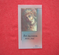 LDB - IMAGE RELIGIEUSE Celluloïd + Portrait De Jésus - "Toi, Du Moins Aime-moi" - Devotieprenten