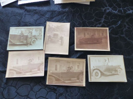 P-33 ,  Lot De 6 Photos Automobiles, Citroën B2 Torpedo Et Panhard, 1923 - Auto's