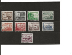 1936 Série Yv 594-602 * Neuve - Unused Stamps