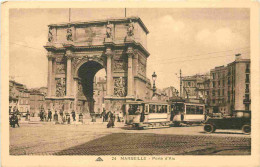 13 - Marseille - Porte D'Aix - Animée - Tramway - Automobiles - CPA - Voir Scans Recto-Verso - Otros Monumentos