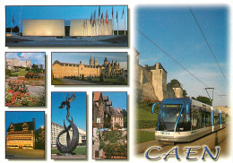 Trains - Tramways - Caen - Multivues - CPM - Voir Scans Recto-Verso - Tramways