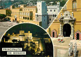 Monaco - Le Palais Princier - Multivues - Relève De La Garde En Tenue D'été Et D'hiver - Militaria - Carte Neuve - CPM - - Palais Princier