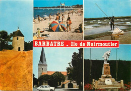 85 - Ile De Noirmoutier - Barbatre - Multivues - Scènes De Plage - Automobiles - Monument Aux Morts - CPM - Voir Scans R - Ile De Noirmoutier