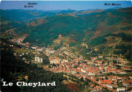 07 - Le Cheylard - Vue Générale Aérienne - Au Fond, Gerbier De Jonc 1551 M Et Mont Mezenc 1754 M - CPM - Voir Scans Rect - Le Cheylard