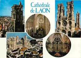 02 - Laon - La Cathédrale Notre Dame - Multivues - CPM - Voir Scans Recto-Verso - Laon