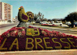 01 - Bourg En Bresse - Le Coq Fleuri - Fleurs - Automobiles - CPM - Voir Scans Recto-Verso - Autres & Non Classés