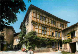 01 - Pérouges - Ostellerie Du Vieux Pérouges - Cité Médiévale - Vieilles Pierres - Carte Dentelée - CPSM Grand Format -  - Pérouges