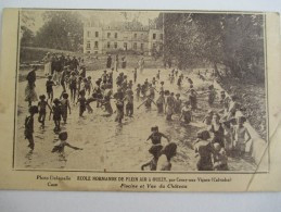 Cesny Aux Vignes/OUEZY/Ecole Normande De Plein Air/Piscine Et Vue Du Château/Delasalle/Vers 1940 - 45  CPDIV240bis - Otros & Sin Clasificación