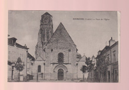 CPA - 37 - Bourgueil - Place De L'Eglise - Circulée En 1923 - Sonstige & Ohne Zuordnung