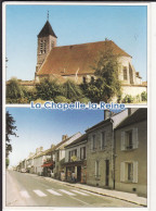 SEINE Et MARNE - LA CHAPELLE-LA-REINE En 2 Vues ( L'Eglise - La Place ) - Librairie Ginette Montagnier - La Chapelle La Reine