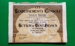 T-CFR Les Etablissements Gensoli 1928 ORAN ALGERIE (D)_n. 2752 - Andere & Zonder Classificatie